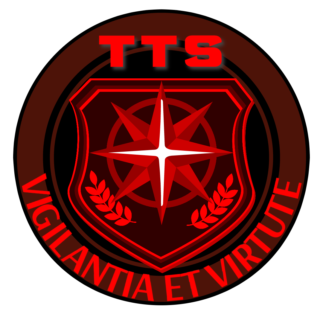 Logo of Tskhadiashvili Tactical Solutions featuring symbol and company name